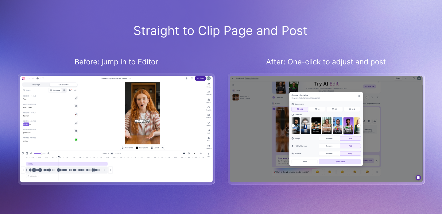 Redesigned end-to-end workflow, part 2